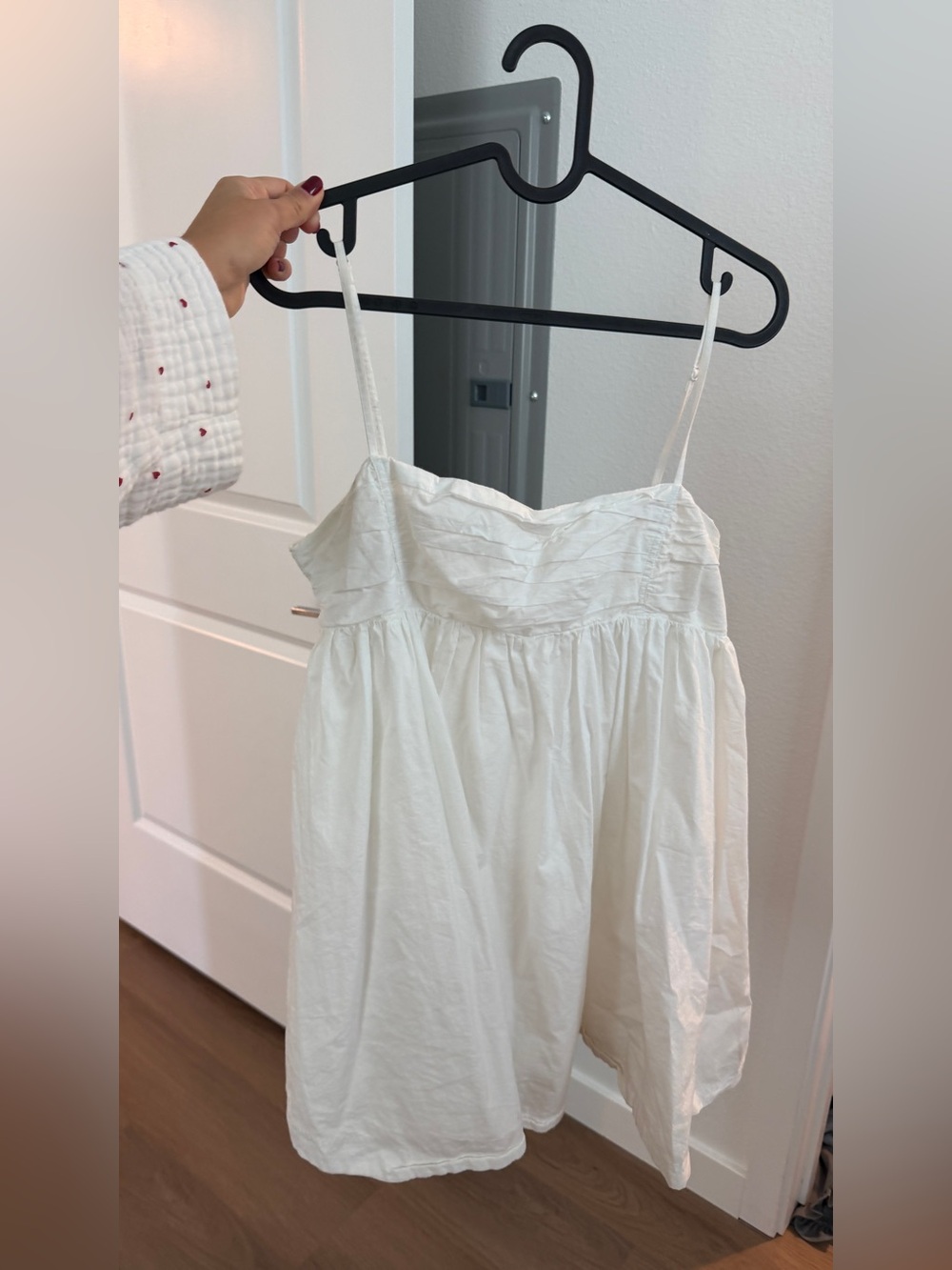 Sunday Best White Spaghetti Strap Chemise